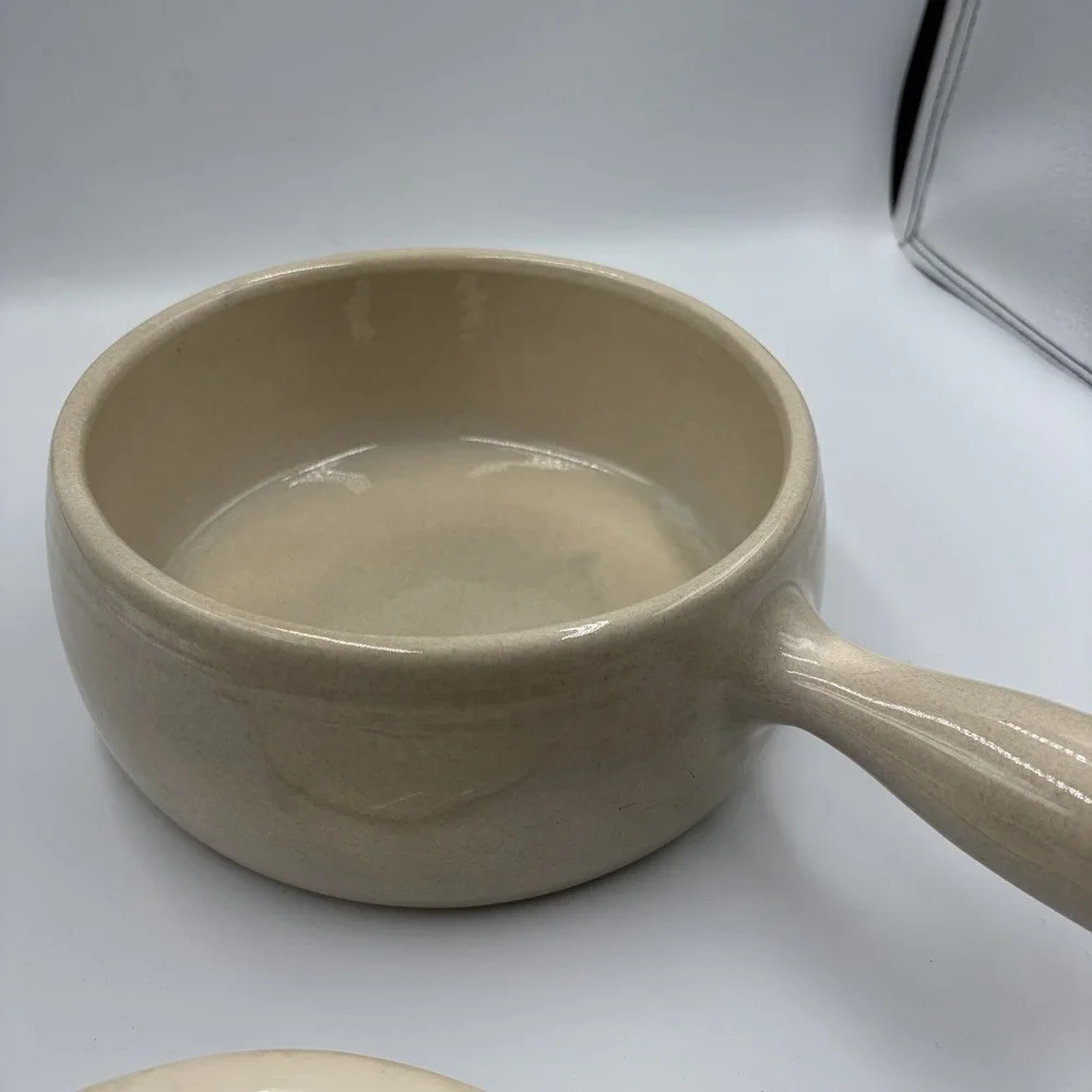 Vintage‎ Pfaltzgraff Gourmet Stoneware Soup & Sauce Crock Pot Handle and Lid USA